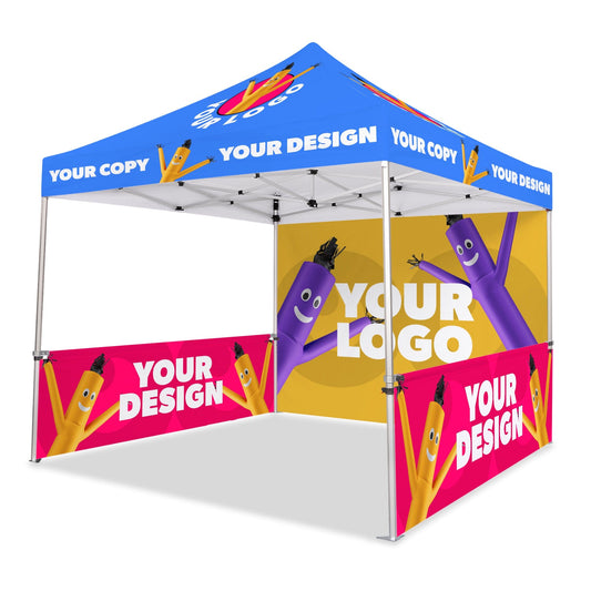 10x10 Custom Canopy Tent w/ Back & Side Walls