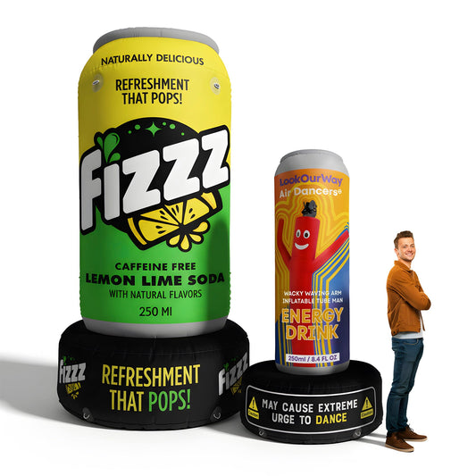 Custom Giant Inflatable Can w/ Base