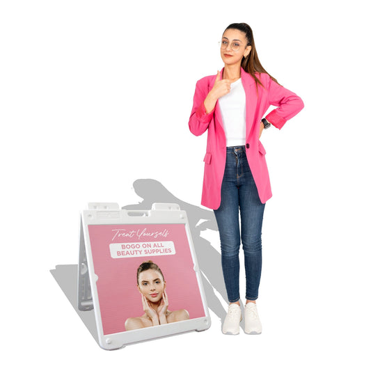 SimpoSquare Custom Plastic A-Frame 24in x 24in