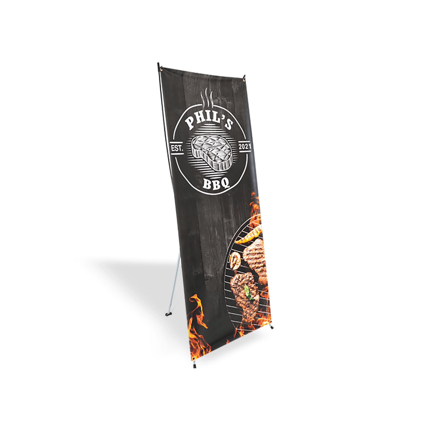 Custom X-Stand Display Banner