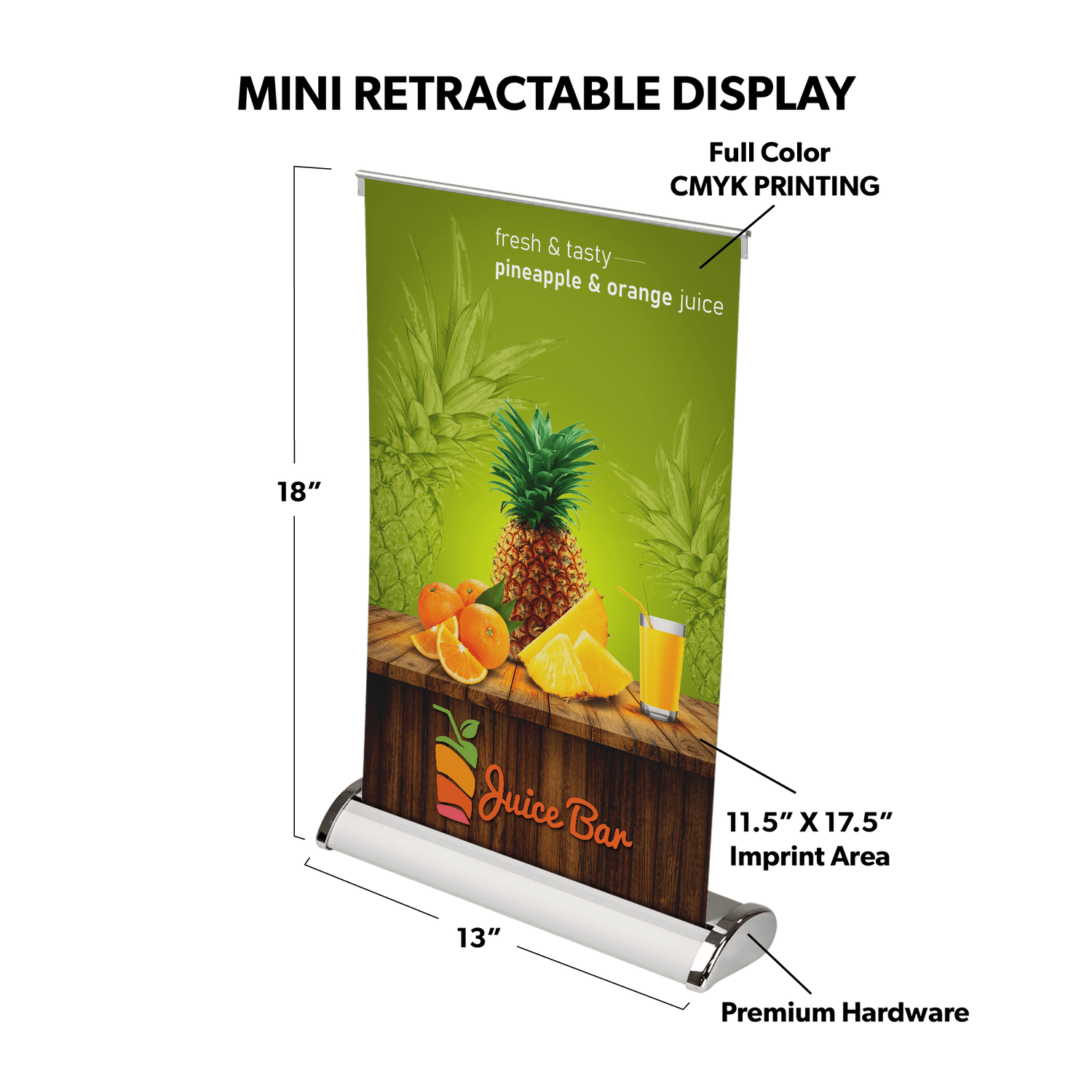 Custom Tabletop Retractable Banner