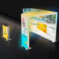 Backlit Trade Show Booth SEG Archway & Partition