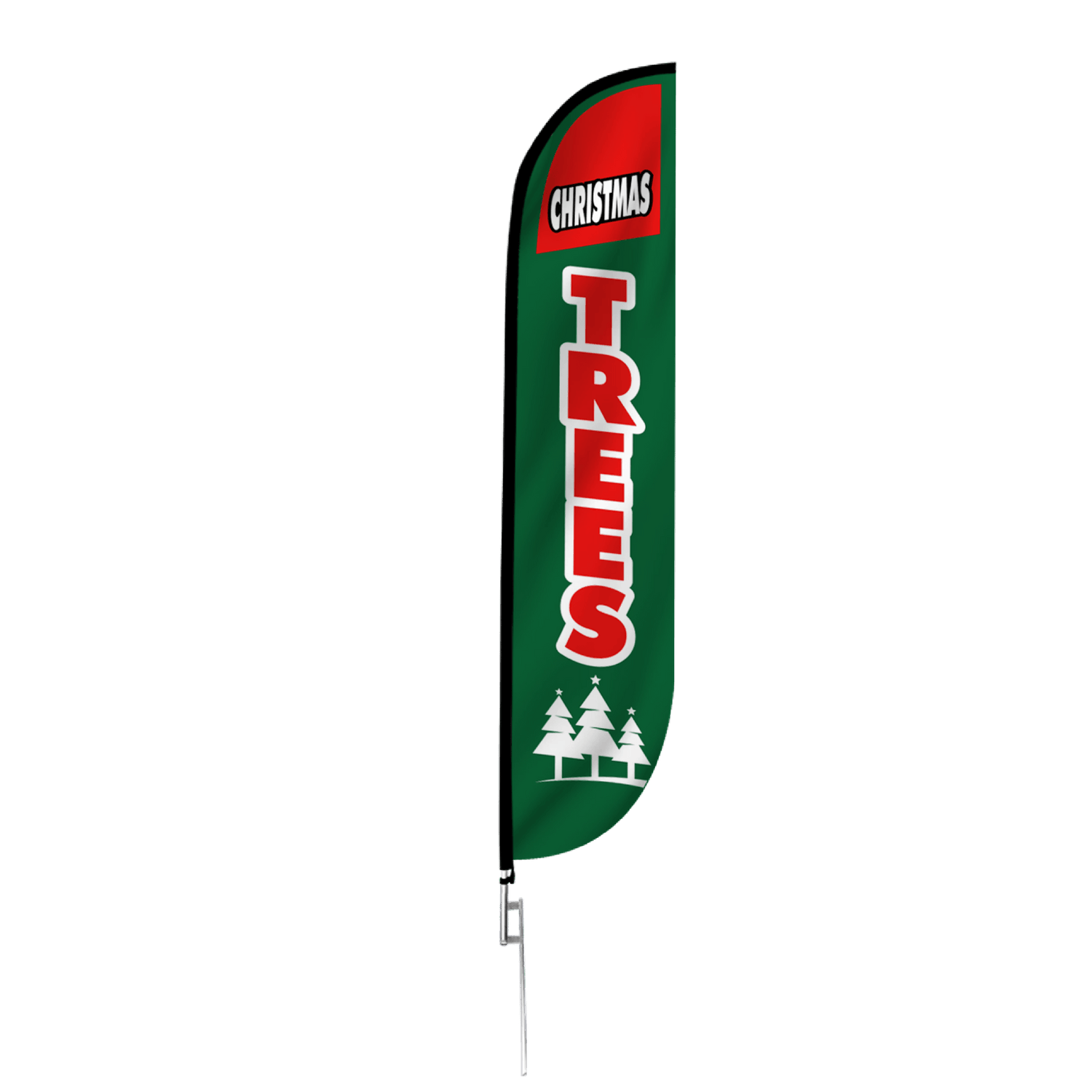 Christmas Trees Feather Flag