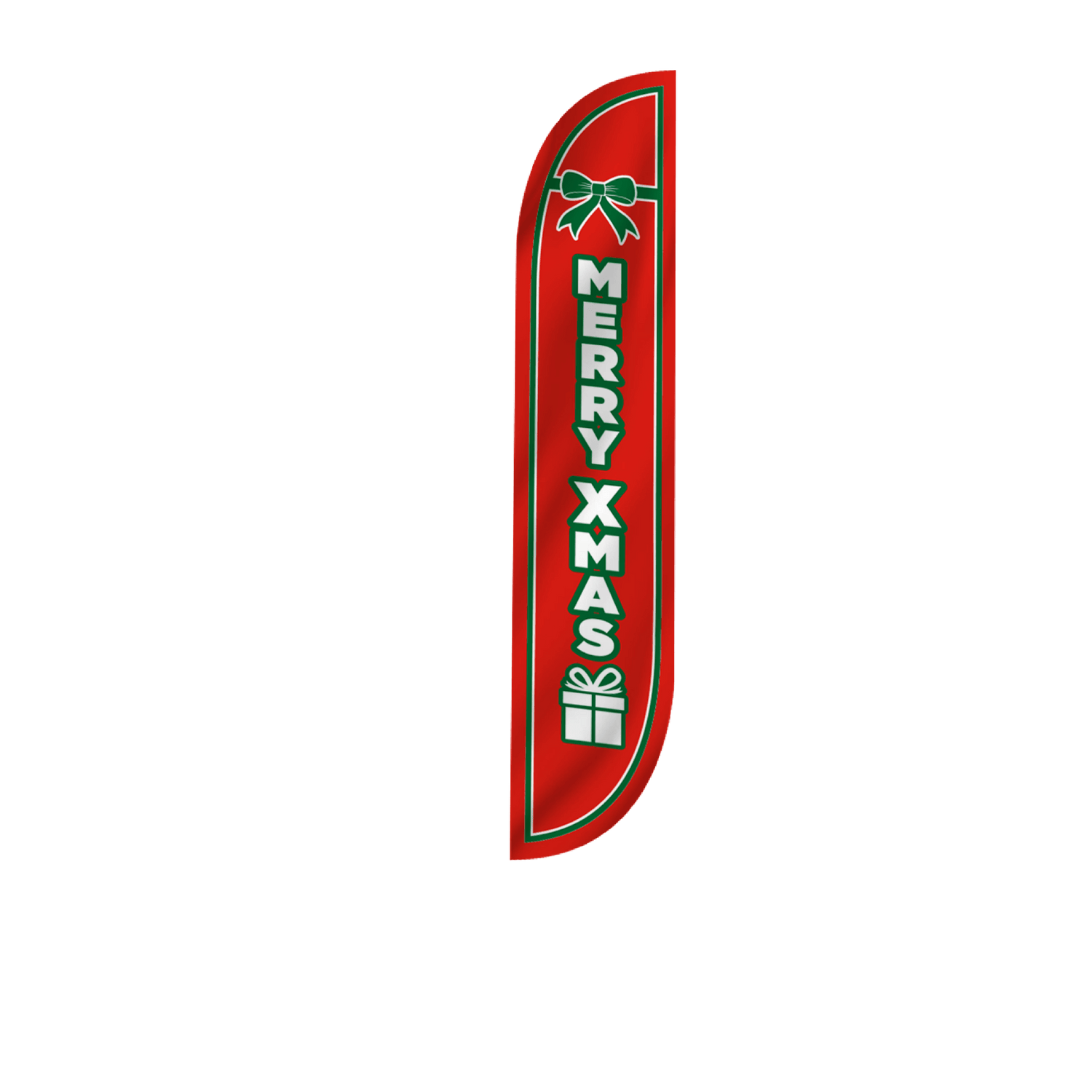 Merry Xmas Feather Flag
