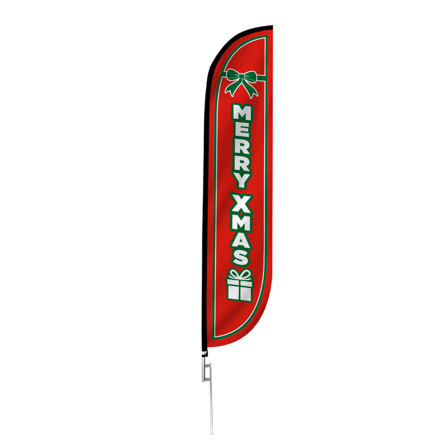Merry Xmas Feather Flag