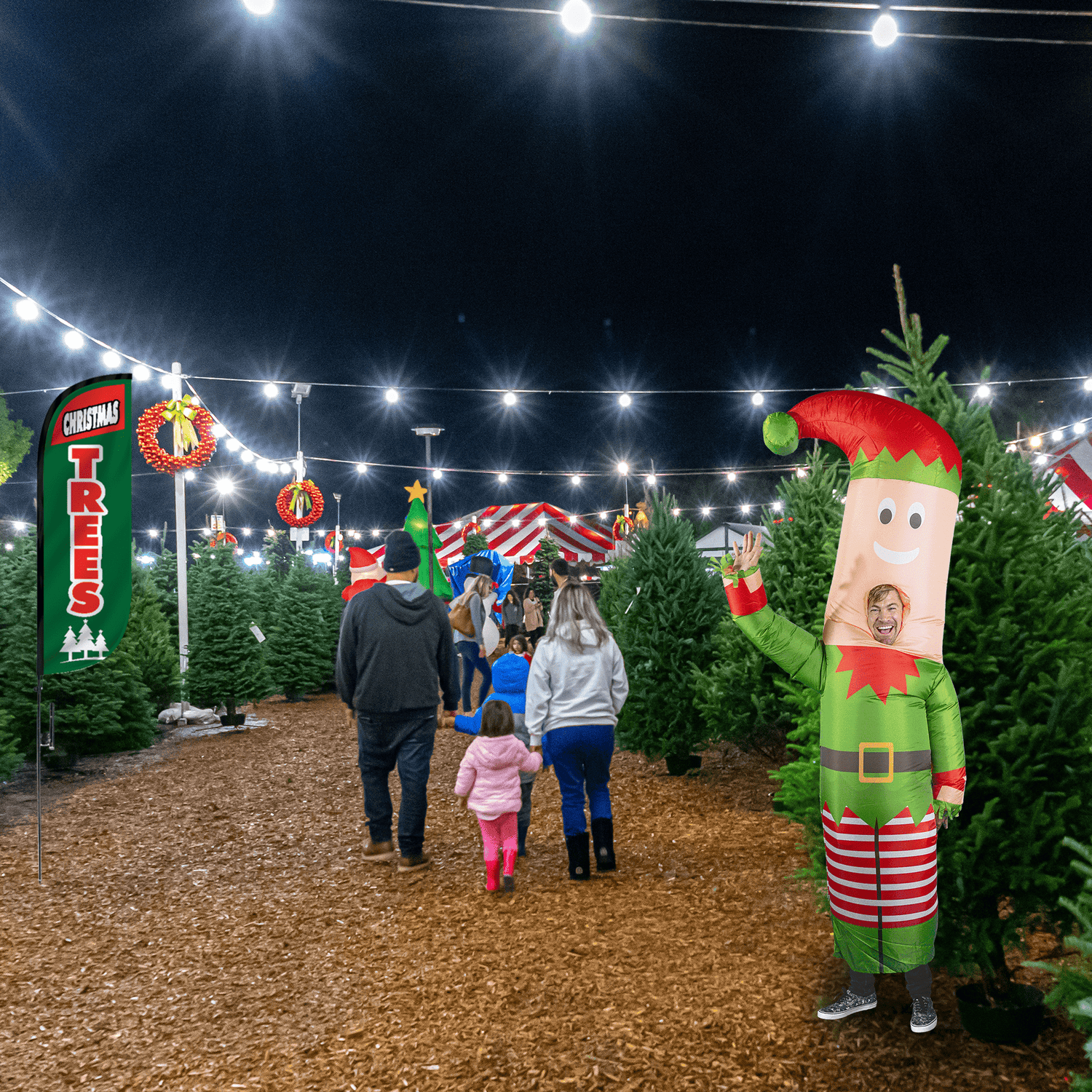 Air Dancers® Inflatable Tube Man "Elf" Costume