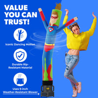 Superhero Air Dancers® Inflatable Tube Man 6ft