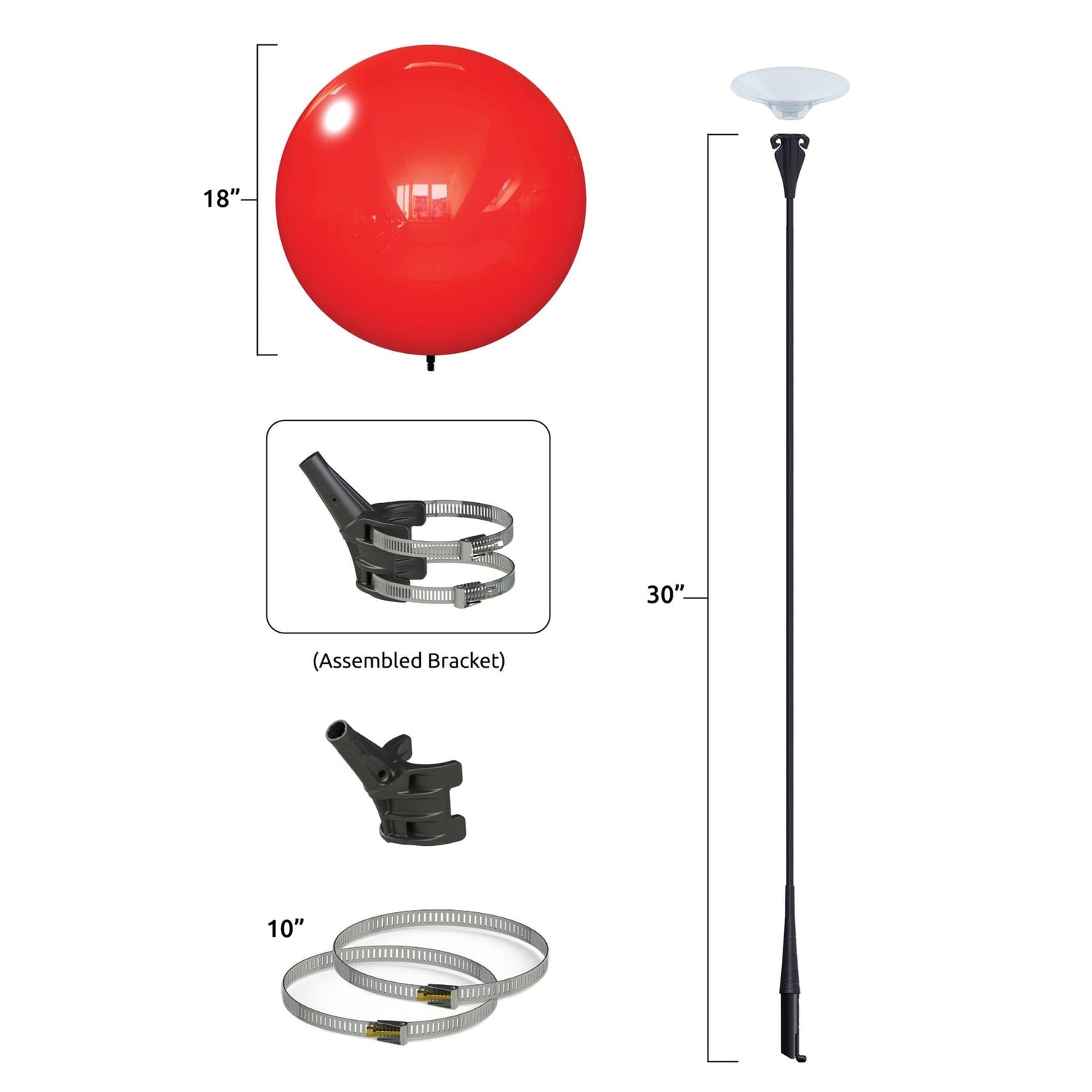 Reusable Vinyl Balloon Light Pole Kit - 1 Balloon