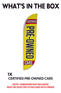 Certified Pre-Owned Feather Flag