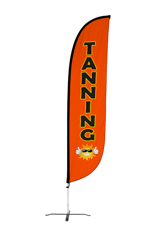 Tanning Feather Flag Orange