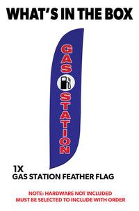 Gas Station Feather Flag