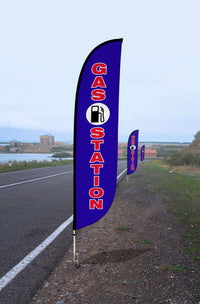 Gas Station Feather Flag