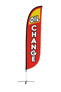 Oil Change Feather Flag