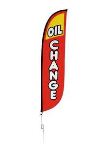 Oil Change Feather Flag