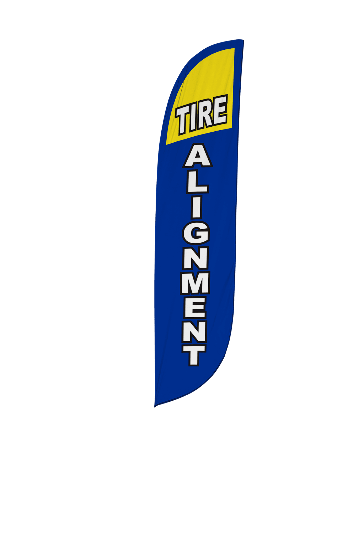 Tire Alignment Feather Flag Blue