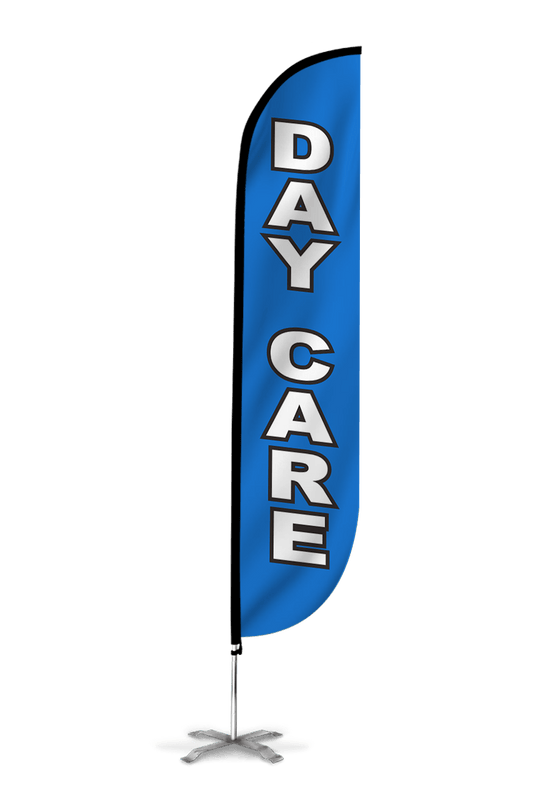 Day Care Feather Flag Blue