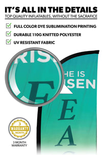 Easter Service Church Feather Flag