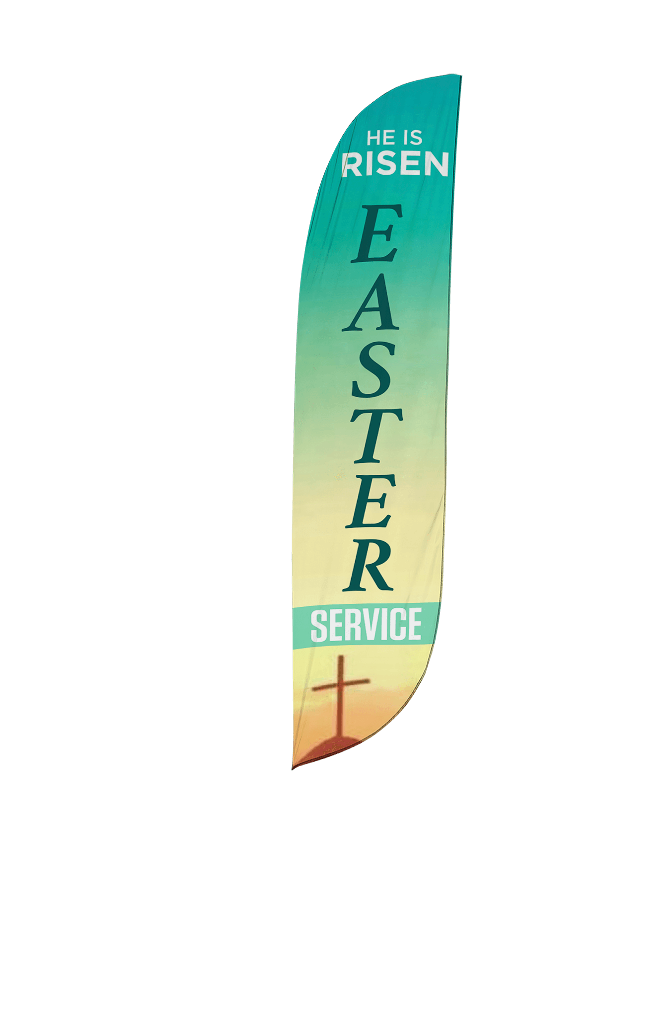Easter Service Church Feather Flag