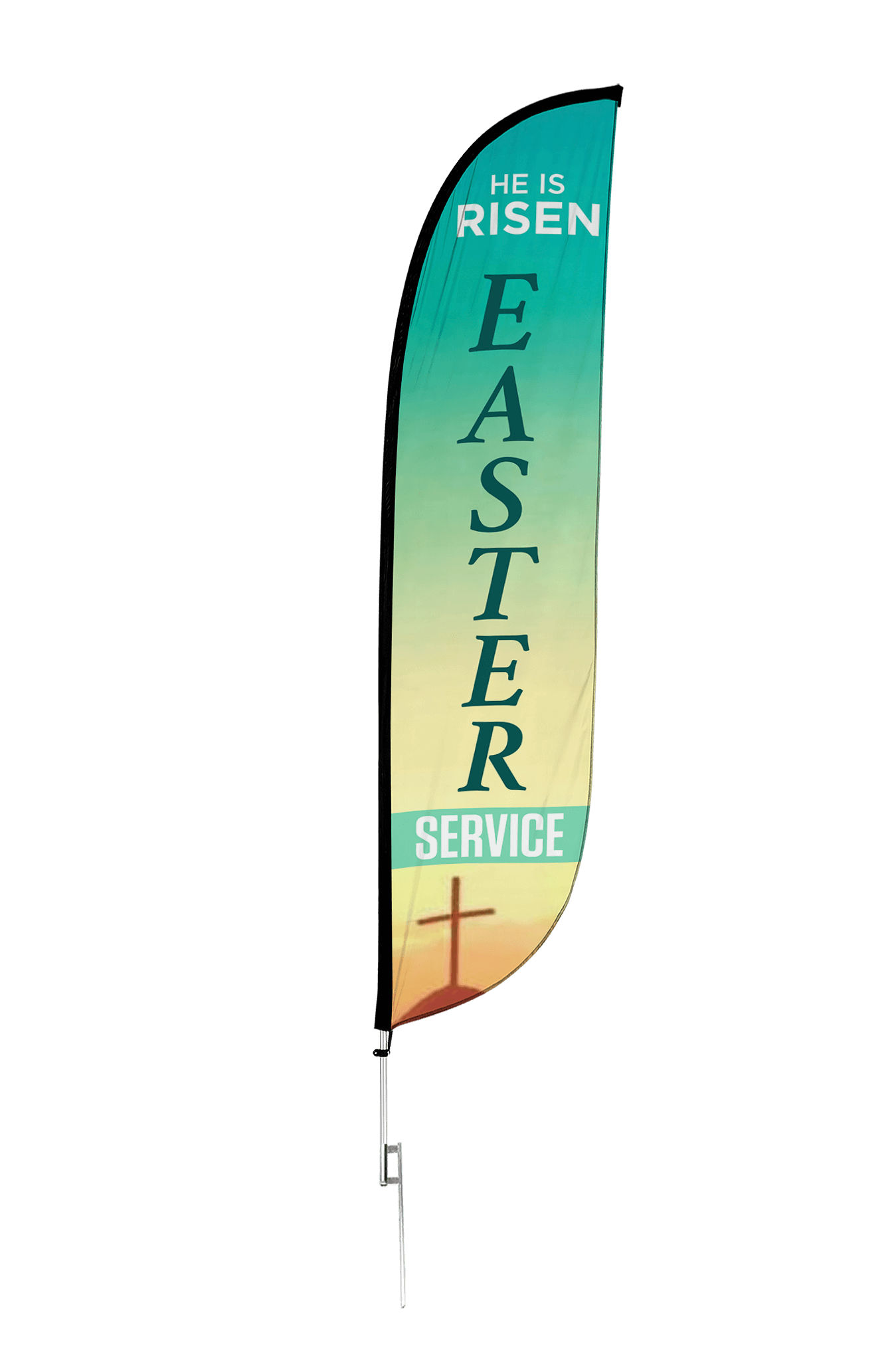 Easter Service Church Feather Flag