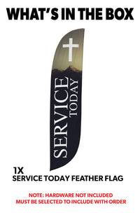 Service Today Feather Flag