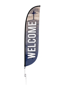 Welcome Church Feather Flag