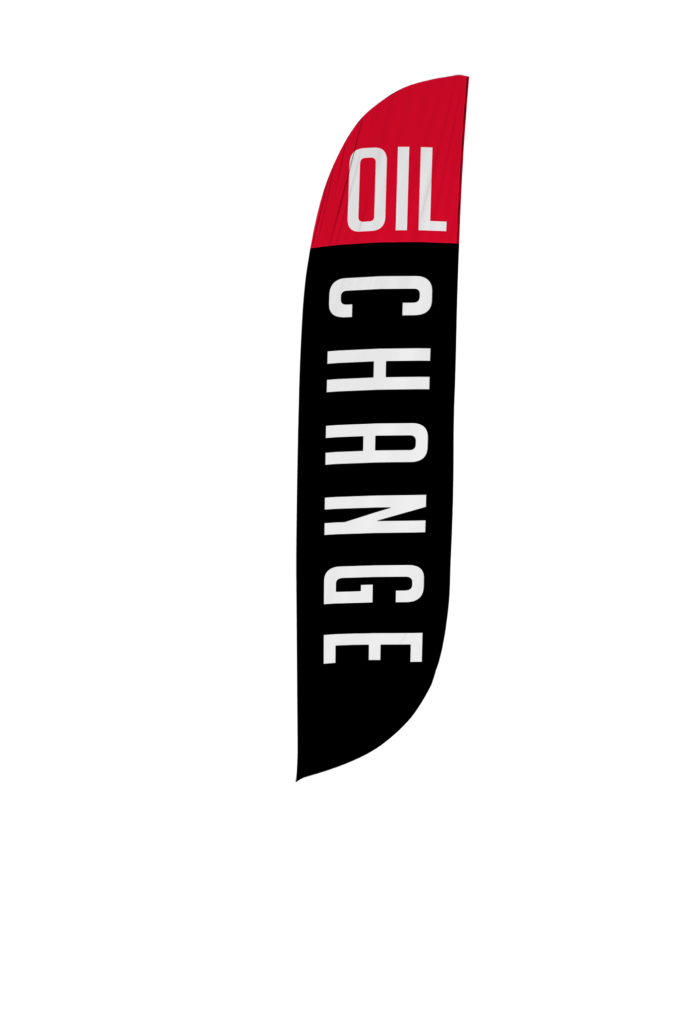 Oil Change Feather Flag - Black 12ft