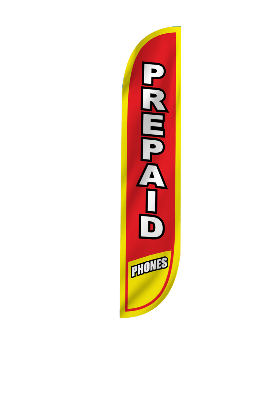 Prepaid Phones Feather Flag