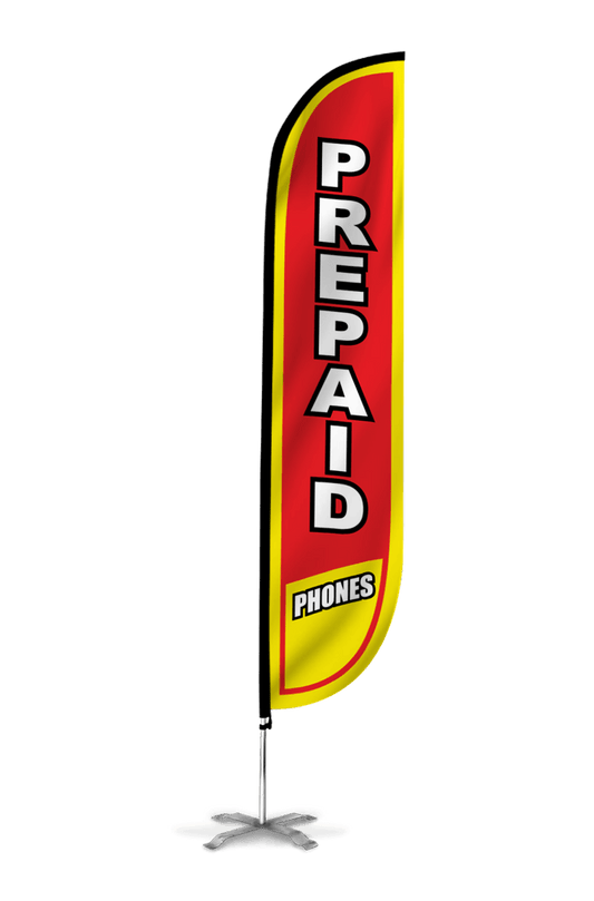 Prepaid Phones Feather Flag