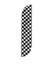 Checkered Color Feather Flag