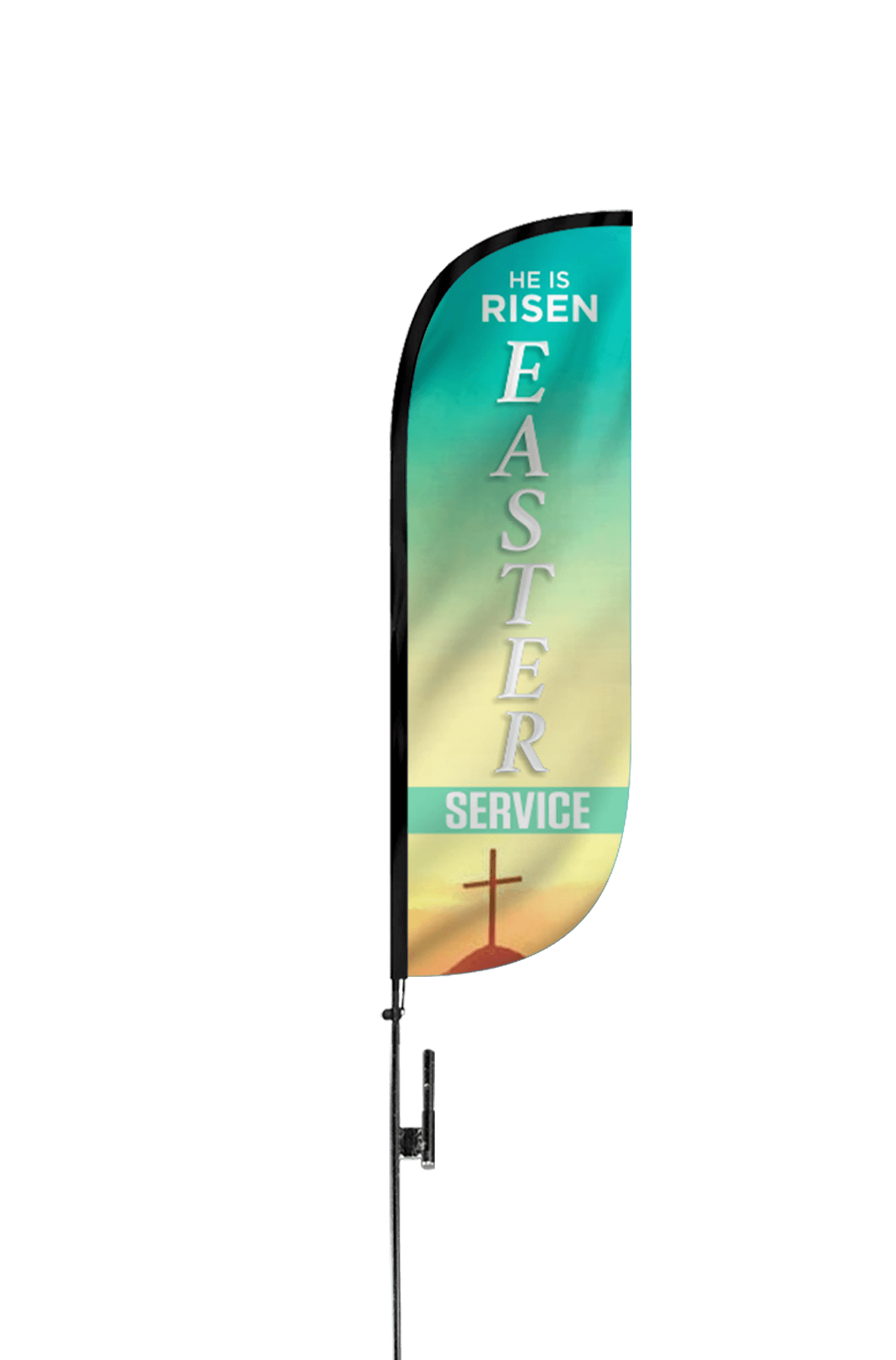 Easter Service Church Feather Flag