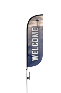 Welcome Church Feather Flag