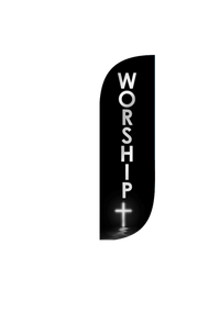Worship Feather Flag