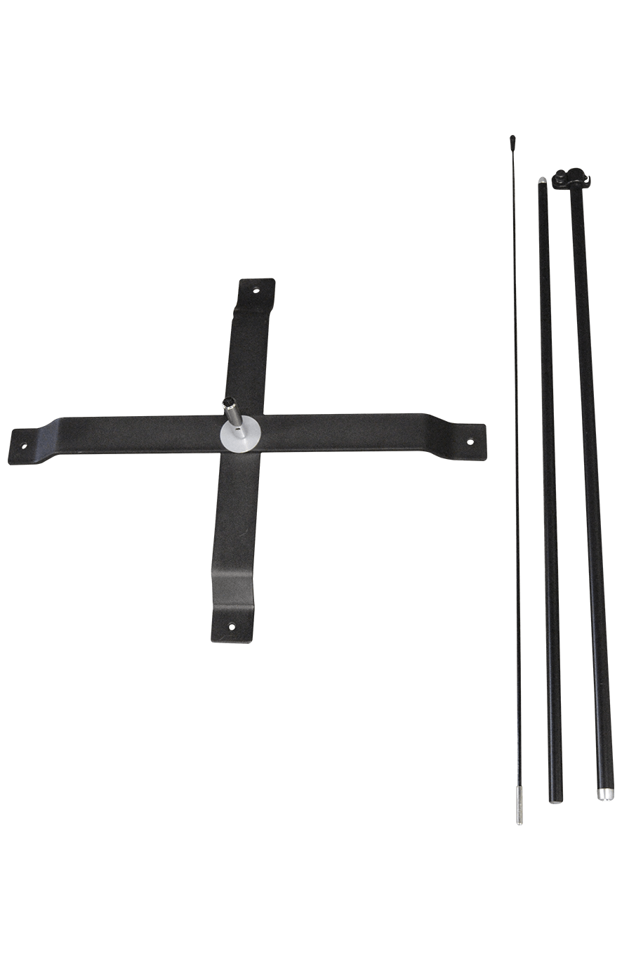 5ft Feather Flag X Stand Pole Set