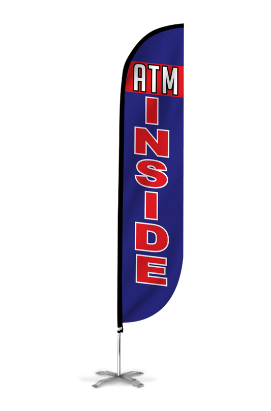 ATM Inside Feather Flag