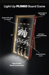 Custom Light-Up Plinko Board Game