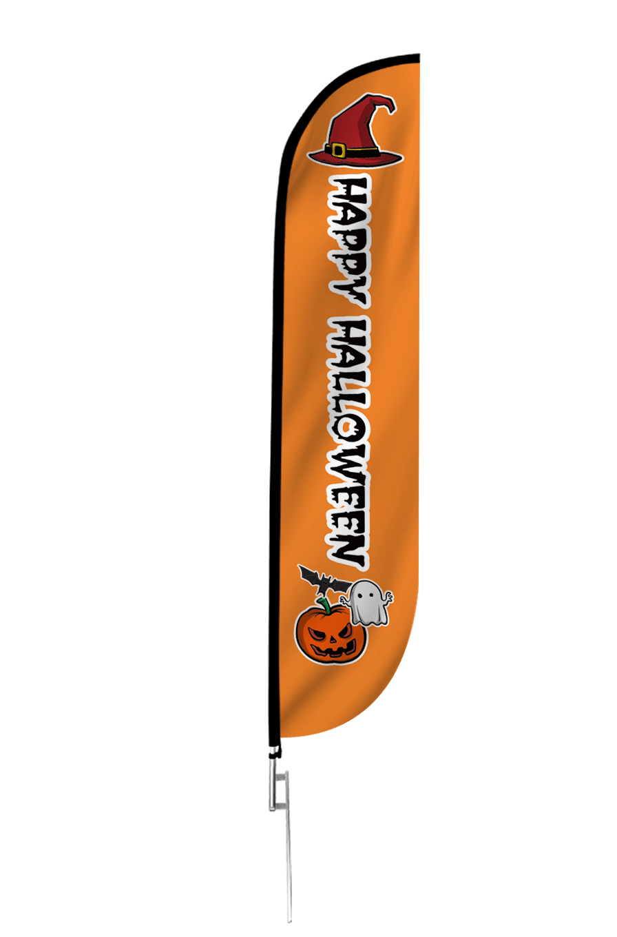 Happy Halloween Feather Flag