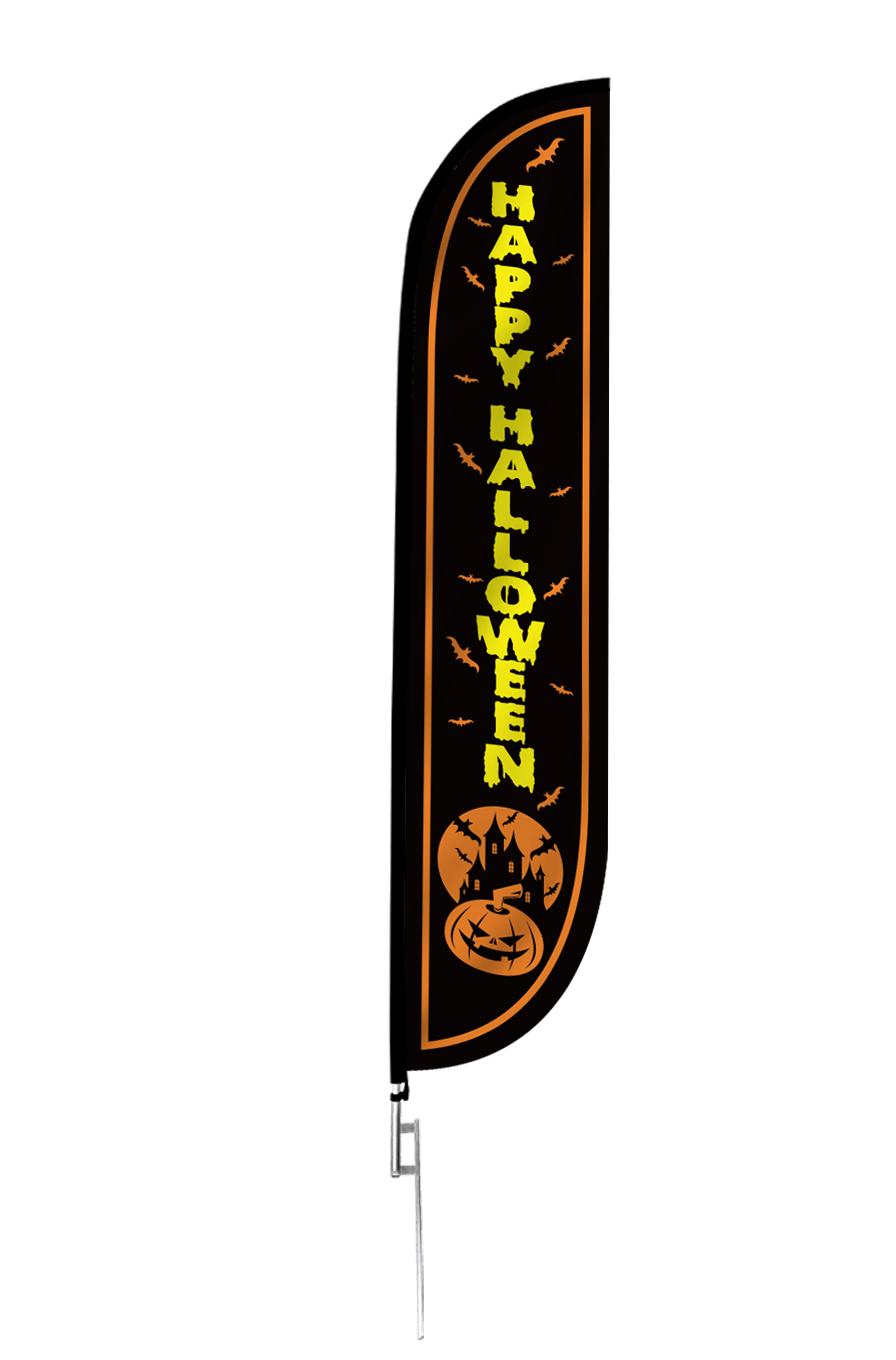 Happy Halloween Feather Flag
