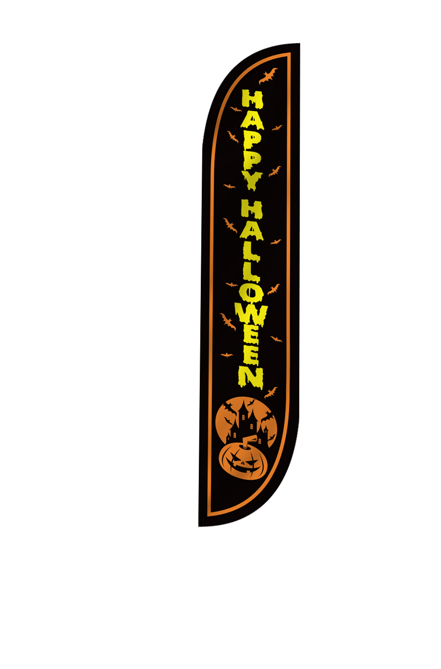 Happy Halloween Feather Flag