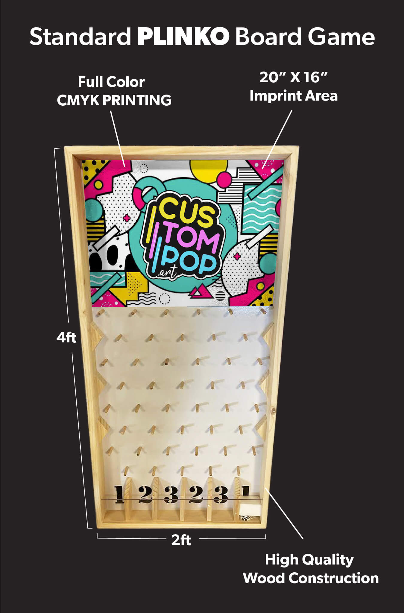 Custom Plinko Board Game