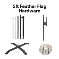 5ft Feather Flag Hardware