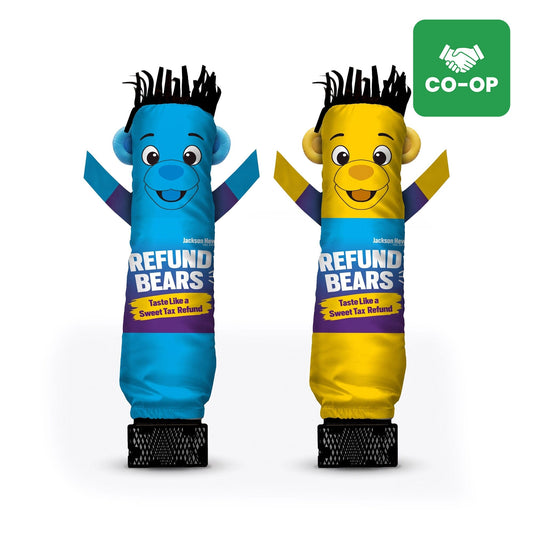 Jackson Hewitt Refund Bear Mini Air Dancers