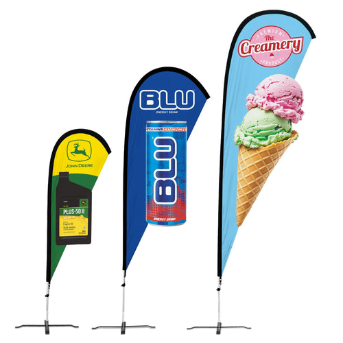 Custom 3D Laser Cut Teardrop Banner Flag