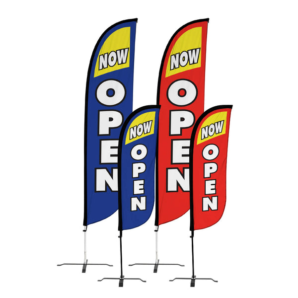 Now Open Feather Flag