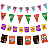 Custom Double-Sided Print String Pennant Flags