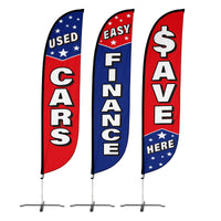 Auto Sales Feather Flag Bundle