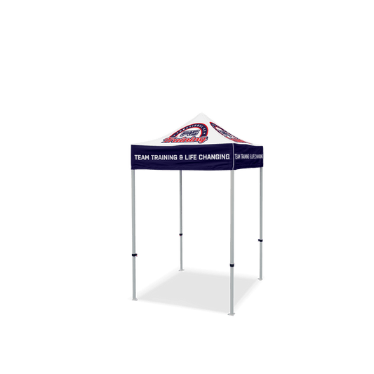 Custom Canopy Tent with Three Back Walls & Table Cover