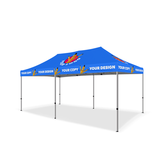 10x10 Custom Canopy Tent w/ Back & Side Walls