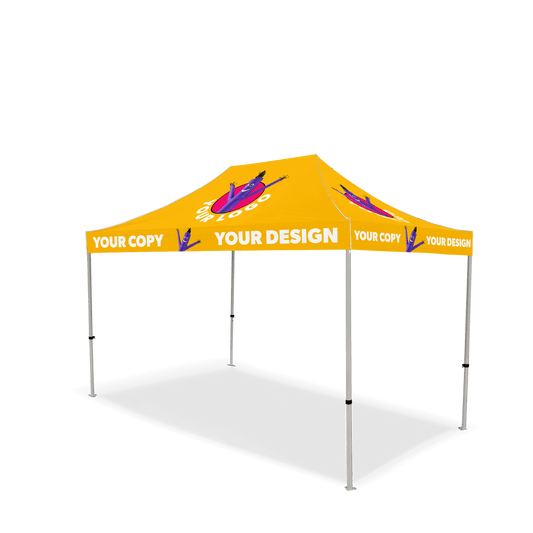 10x10 Custom Canopy Tent w/ Table Cover + Back & Side Walls