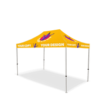 10x10 Custom Canopy Tent w/ Table Cover + Back & Side Walls