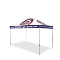 Custom Canopy Tent with Three Back Walls & Table Cover